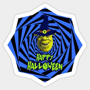 Funny Halloween Shrek Sticker